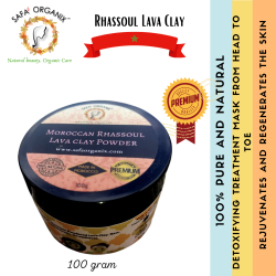 Moroccan Rhassoul (Lava Clay) Powder (Facial, Hair and Body Mask) (100g)