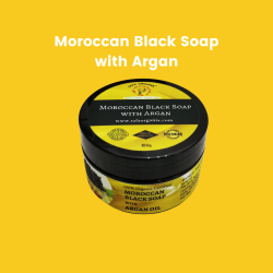 Safa' Organix Moroccan Black Soap with Argan Oil (100g)