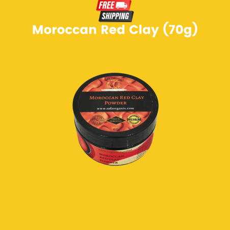 Moroccan Red Clay (100g) by Safa' Organix