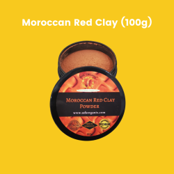 Moroccan Red Clay (100g) by Safa' Organix